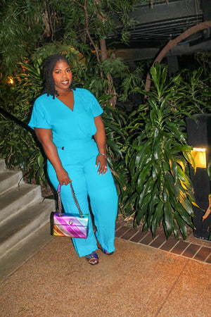 Blue Linen set 