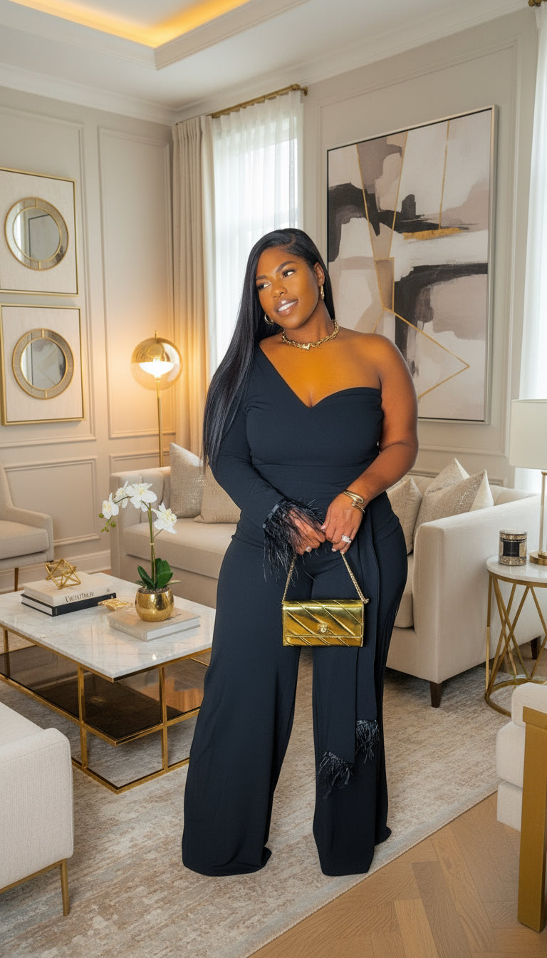 Elegant black jumpsuit